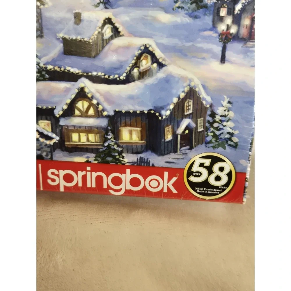 NEW Springbok 500 Piece Christmas‎ Eve Holiday Jigsaw Puzzle Santa Sleigh  USA